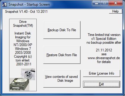 Download Drive SnapShot Full Crack