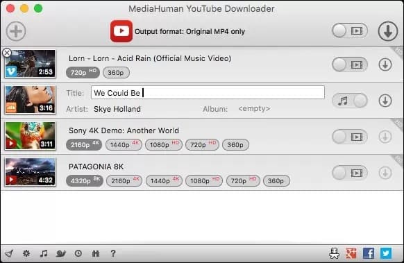 MediaHuman YouTube Downloader