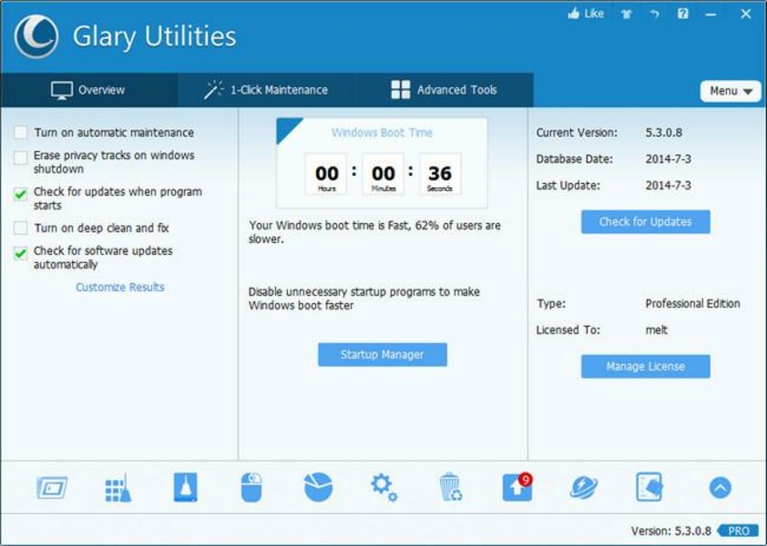 Glary Utilities Pro Crack Unduh Gratis