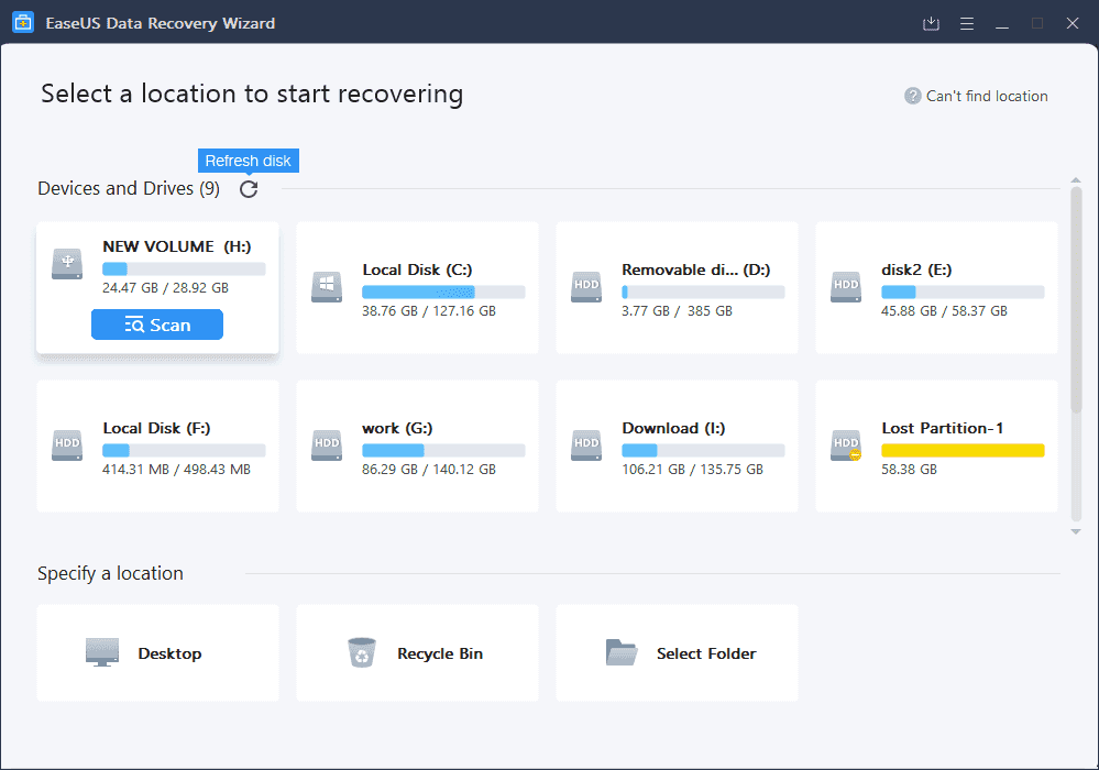 Easeus Data Recovery