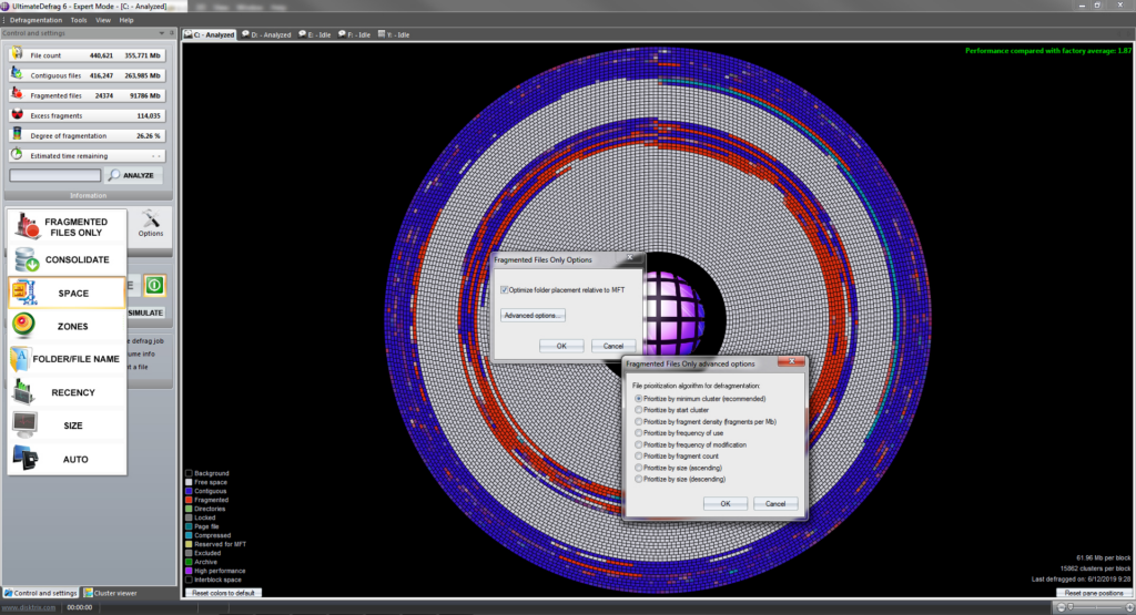 DiskTrix UltimateDefrag free