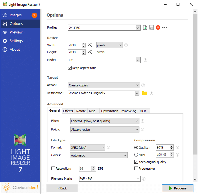 Light Image Resizer gratis